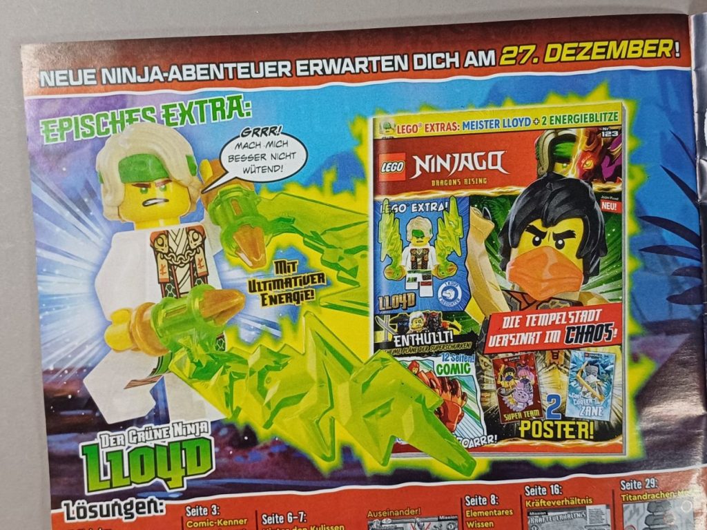 LEGO Ninjago Magazin #122 im Review mit Heftvorschau - alle Kletteranzüge in den Heften!