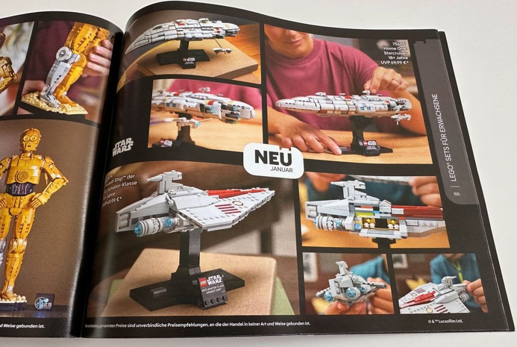 LEGO Katalog 2025 mit den Neuheiten fürs erste Halbjahr