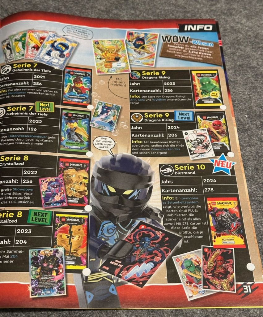 LEGO Ninjago Blutmond: Die neue Trading Card Game Serie 10 im Preview