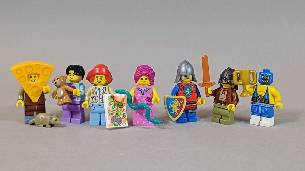 LEGO Build a Minifigure Januar 2025: Ritter, Wikinger und Käse!