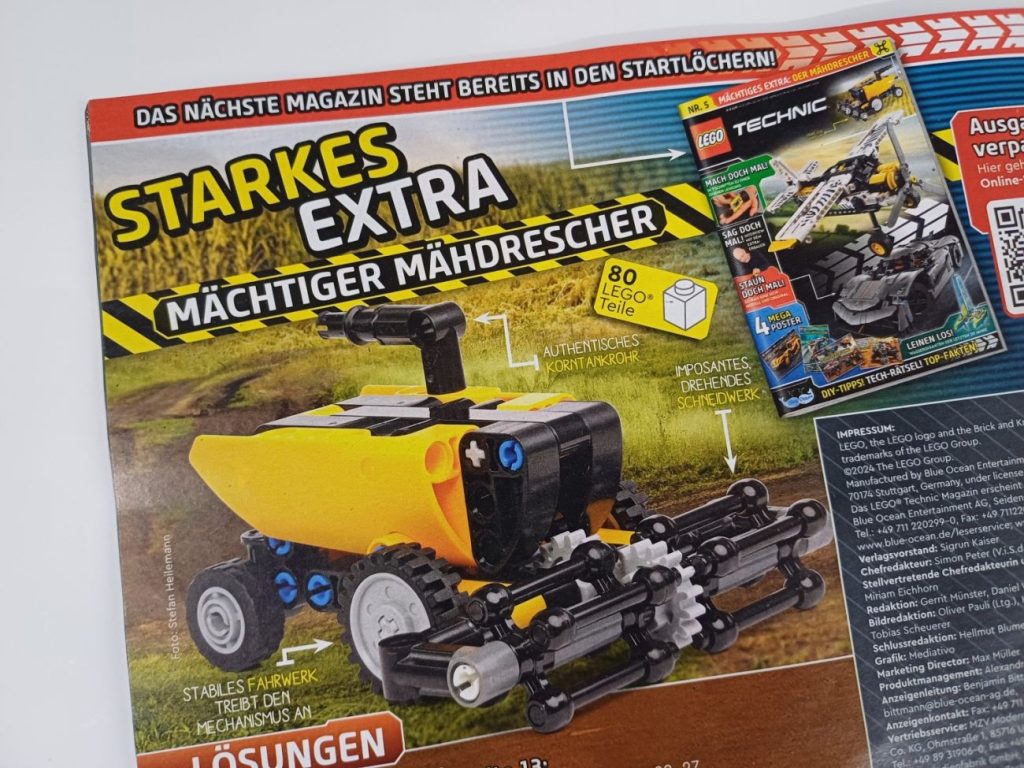 LEGO Technic Magazin 4 mit Feuerwehr-Truck und Vorschau