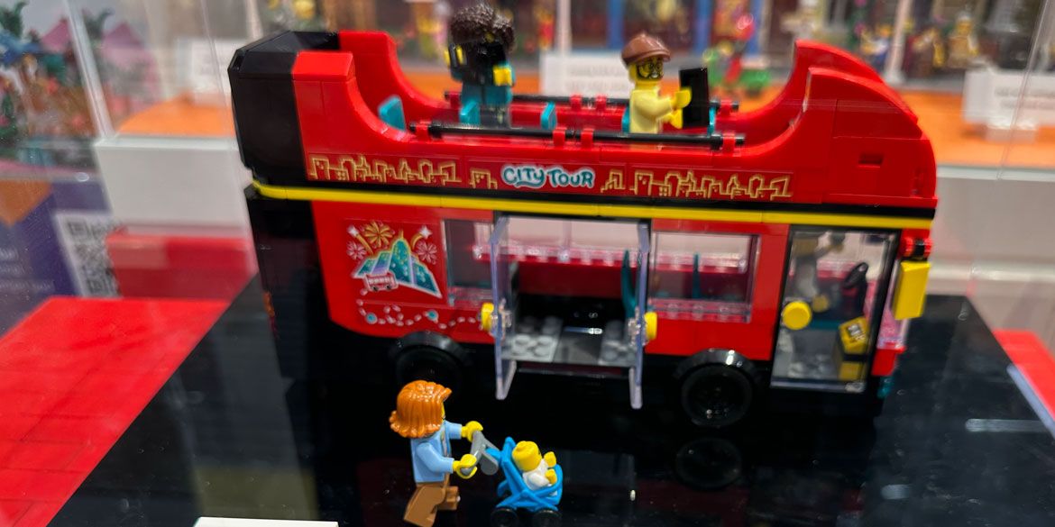 LEGO Store München Bus-Sticker