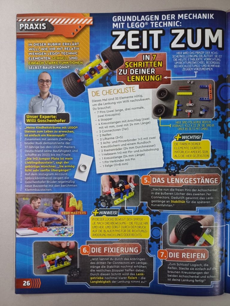 LEGO Technic Magazin 5 Mähdrescher