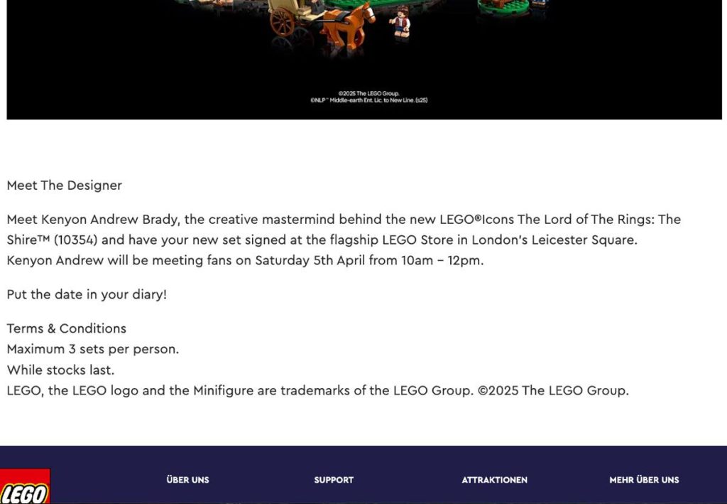 LEGO 10354 Icons The Lord of The Rings: The Shire: Erstes Bild (Update)