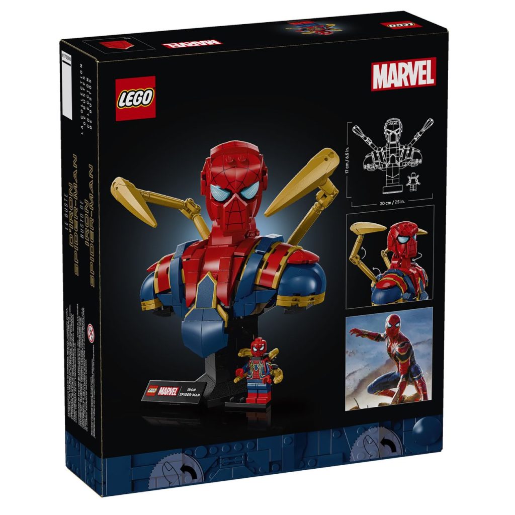 LEGO Marvel 76326 Iron Spider-Man Büste offiziell vorgestellt