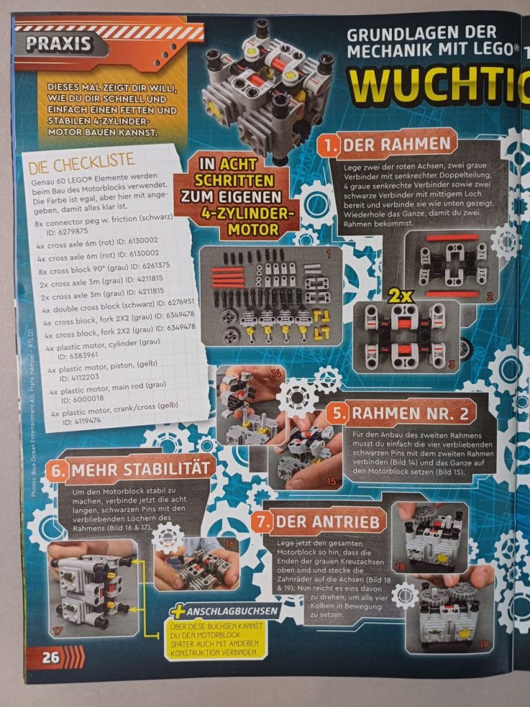 LEGO Technic Magazin 6 mit Gyrocopter