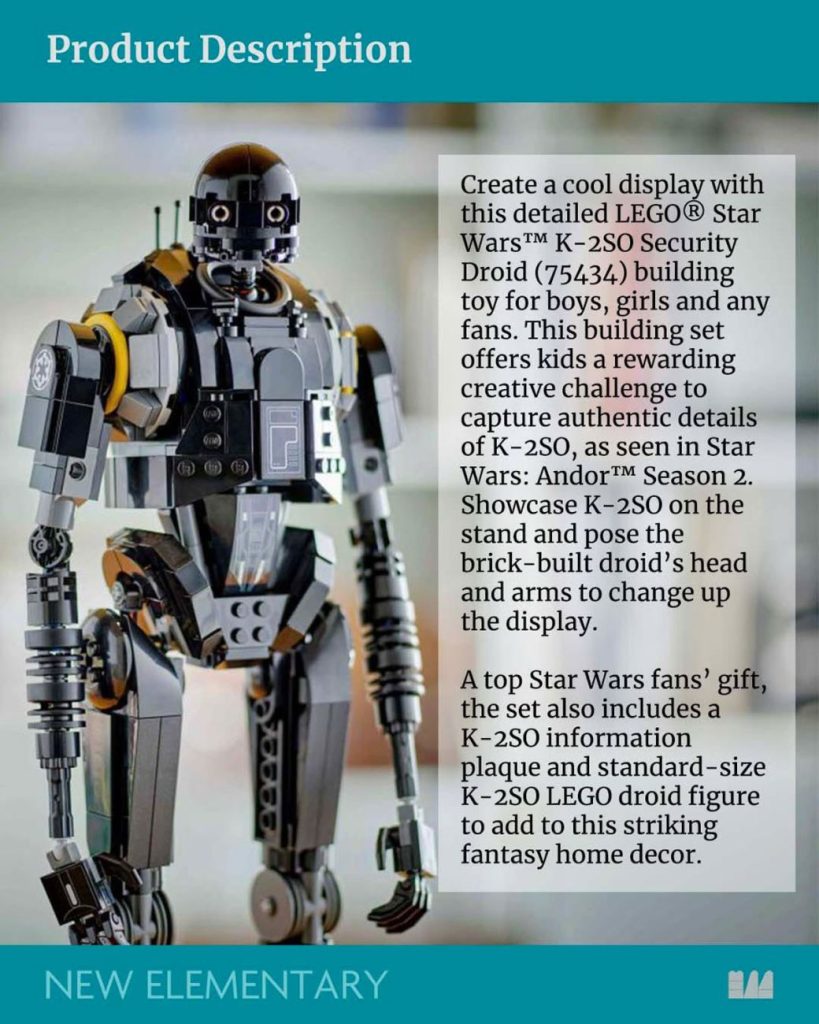 LEGO Star Wars 75434 K2-SO Security Droid: Offizielle Bilder (Update)