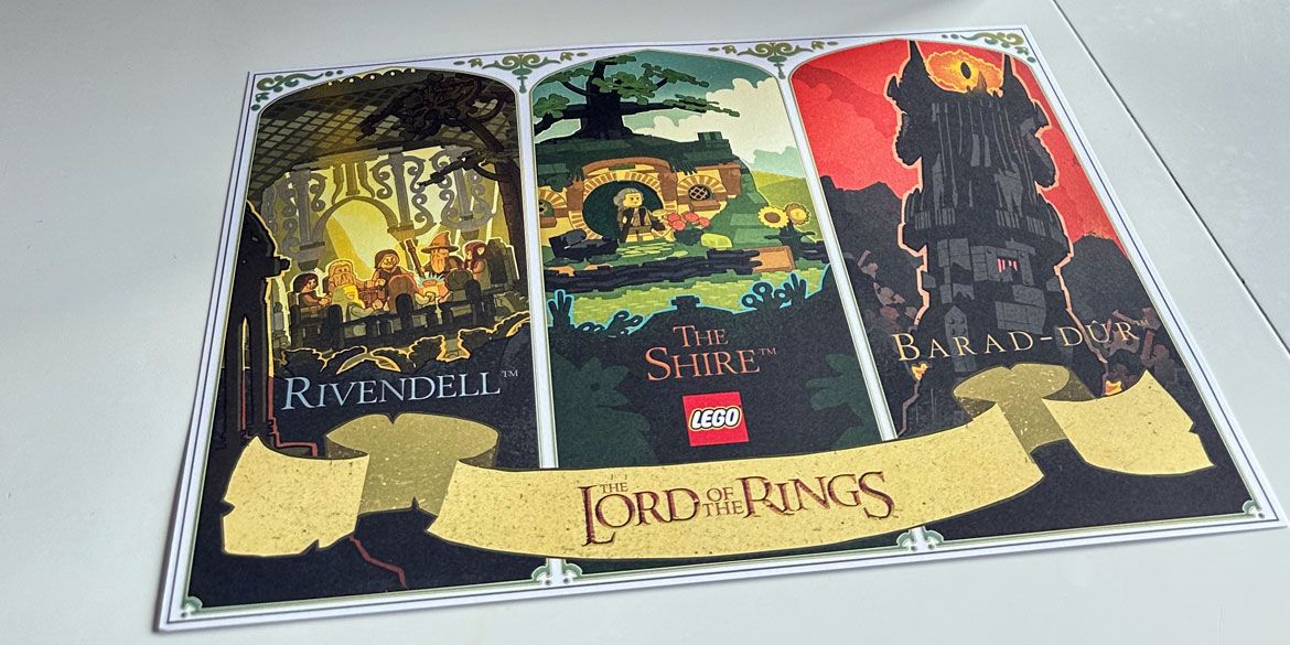 LEGO Lord of the Rings Poster