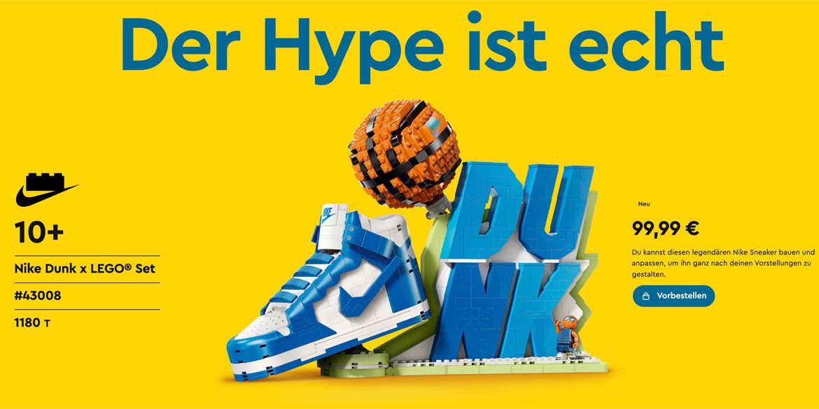 LEGO Nike 43008 vorbestellen