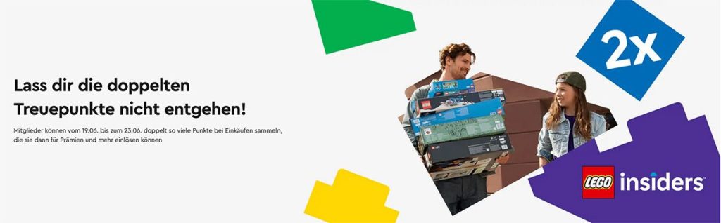 Doppelte LEGO Insiders Punkte ab 19. Juni 2025