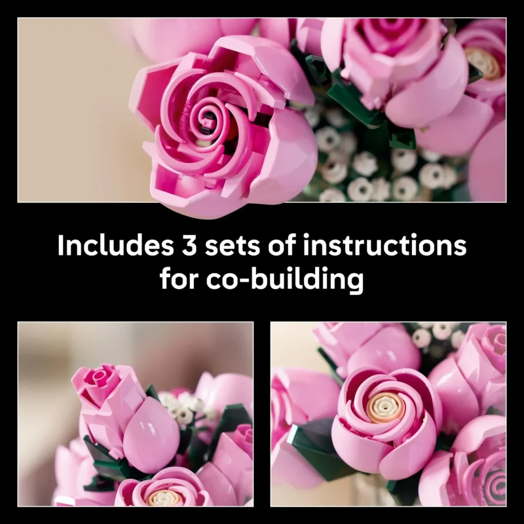 LEGO Botanicals 10374 Pink Rose Bouquet: Erste Bilder zur Oktober-Neuheit