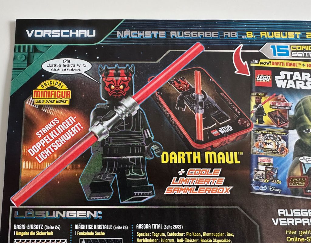 LEGO Star Wars Magazin: Ahsoka Tano Figur und Tin-Box Vorschau