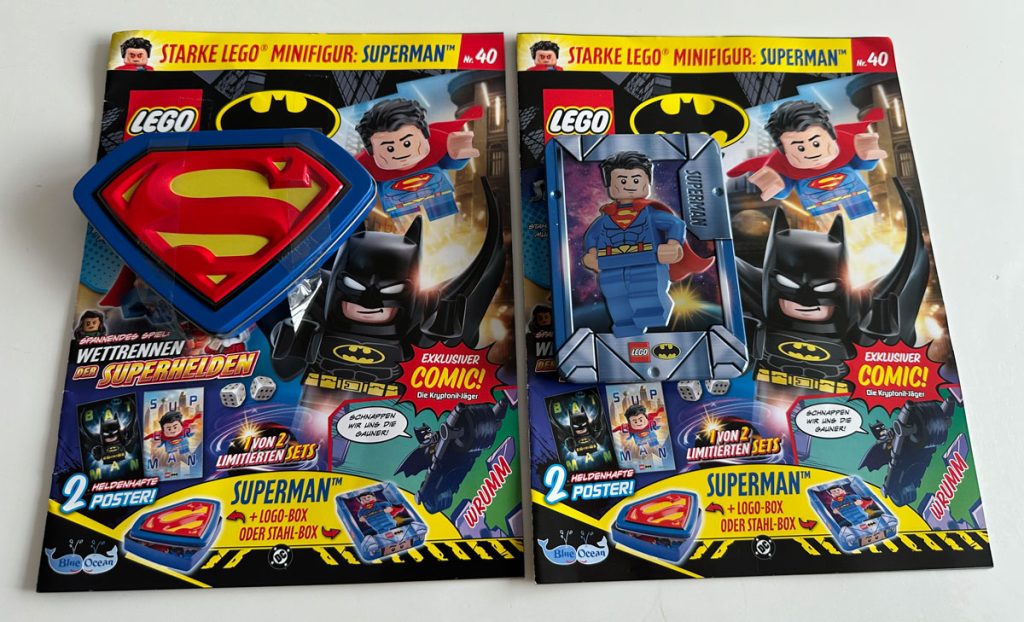 Superman Tin-Boxen im neuen LEGO Batman Magazin
