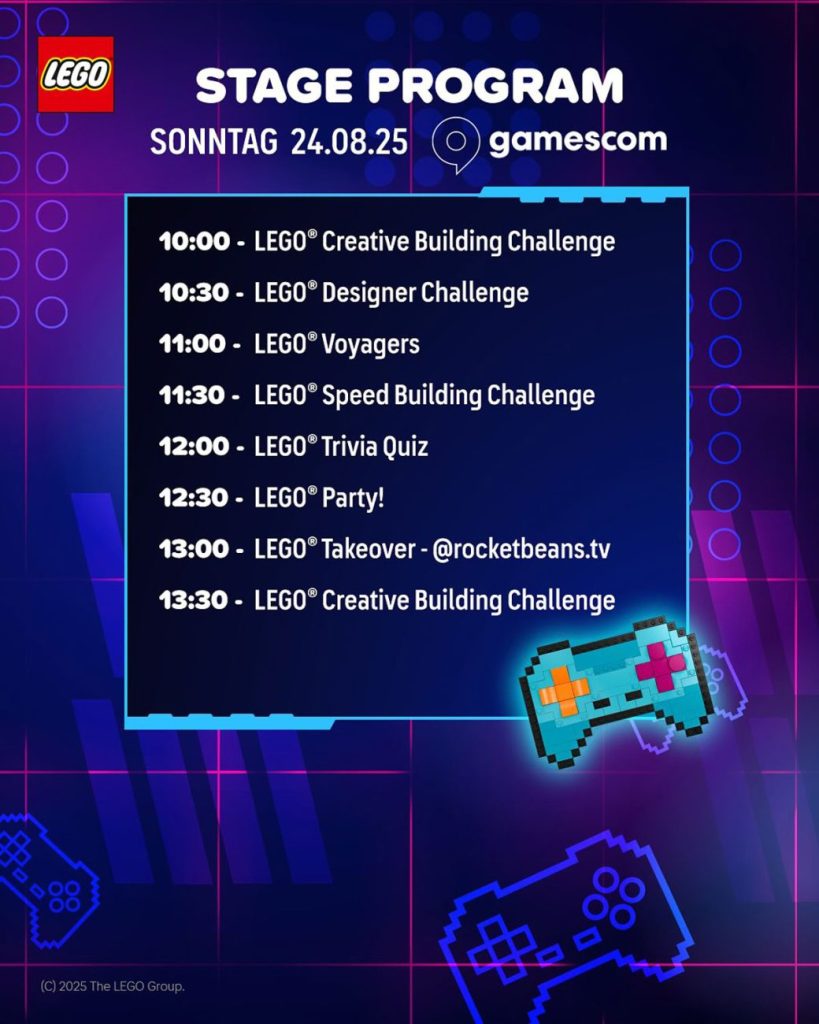 LEGO Creator auf der Gamescom 2025: Bühnen-Programm