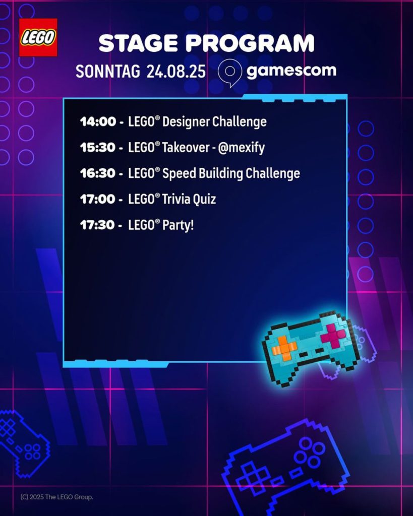 LEGO Creator auf der Gamescom 2025: Bühnen-Programm