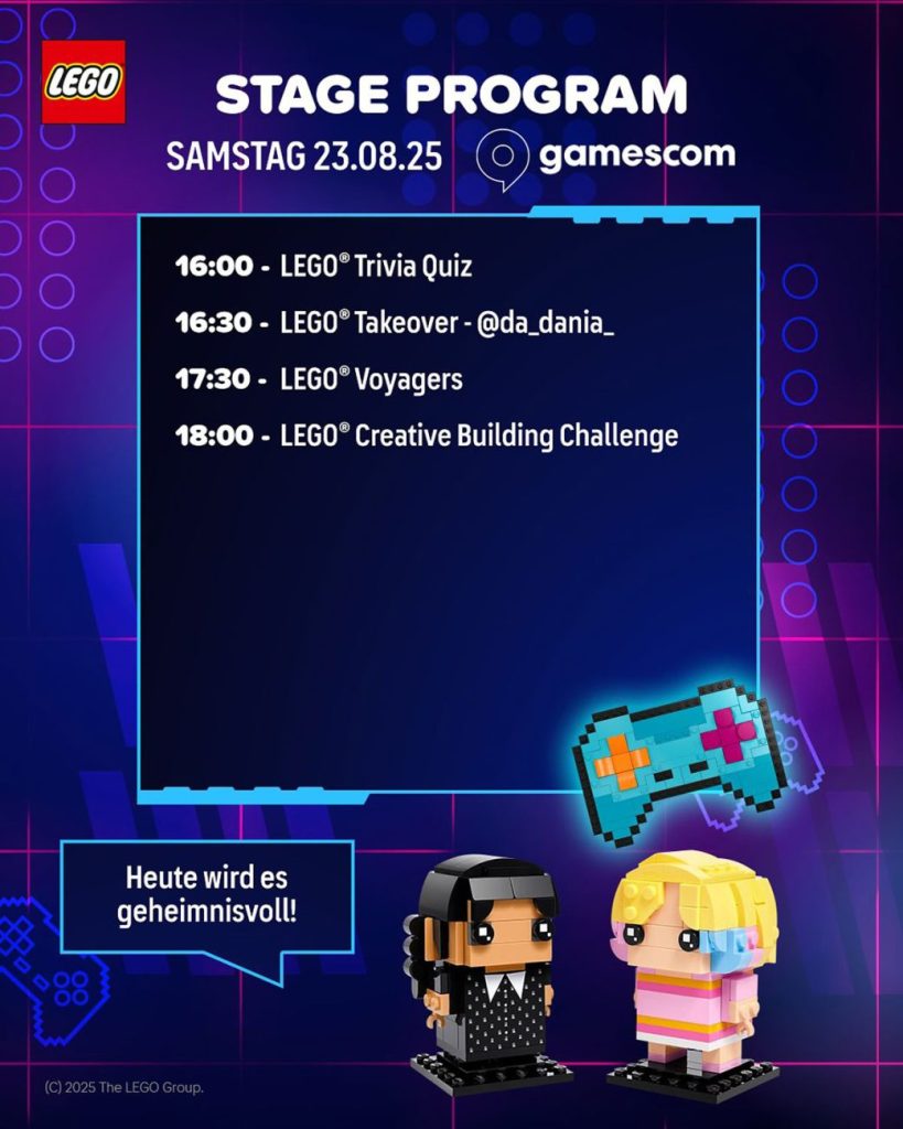 LEGO Creator auf der Gamescom 2025: Bühnen-Programm