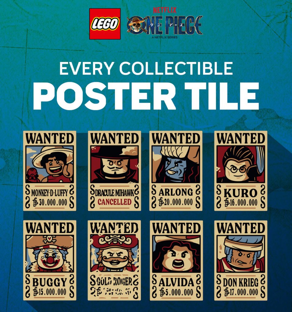 LEGO One Piece Wanted Poster