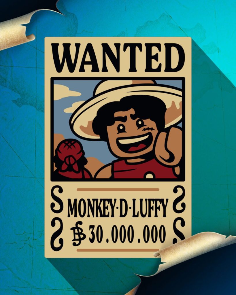 LEGO One Piece Wanted Poster zum Sammeln
