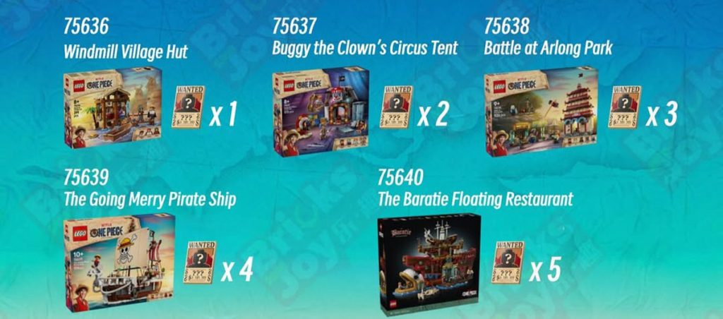 LEGO One Piece Wanted Poster zum Sammeln
