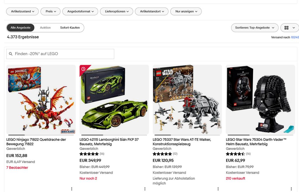 eBay LEGO September Sale