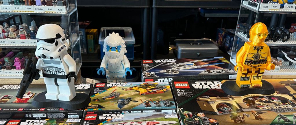 3D‑gedruckten LEGO‑Figuren