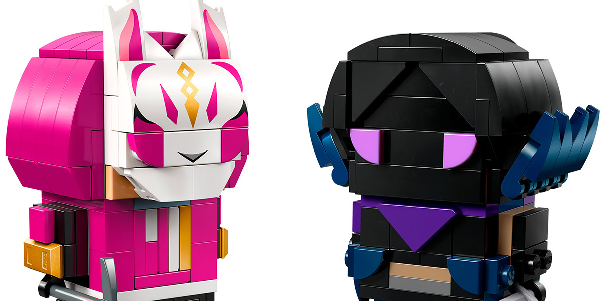 LEGO Fortnite 40884 Drift & Raven Brickheadz