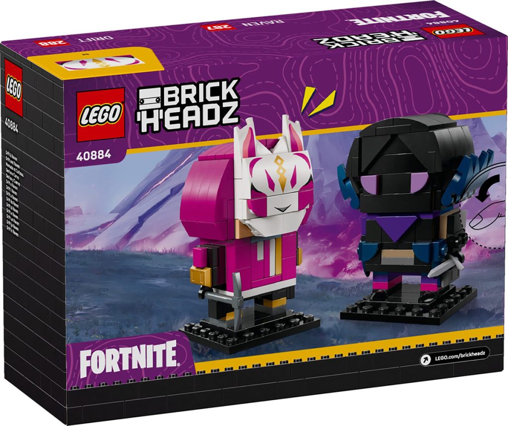 LEGO Fortnite 40884 Drift & Raven Brickheadz 