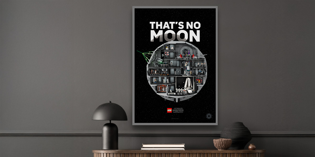 LEGO Todesstern-Riesenposter