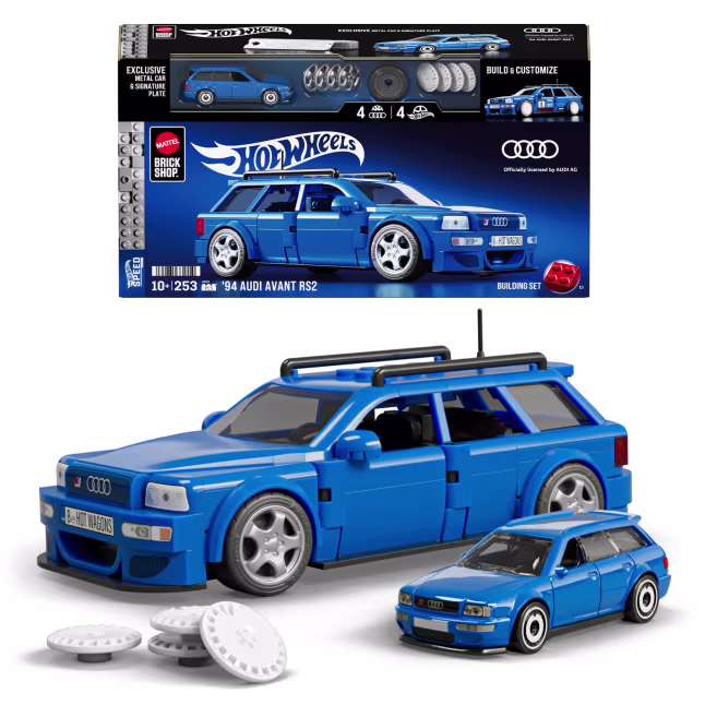 Mattel Brick Shop Hot Wheels: Audi Avant RS2 & Audi R8 LMS ab November erhältlich!