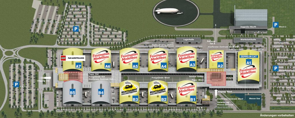 Messeplan Faszination Modellbau