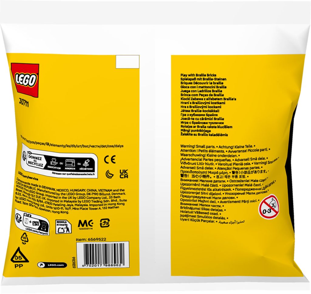 LEGO 30711 Braille Bricks Polybag jetzt erhältlich