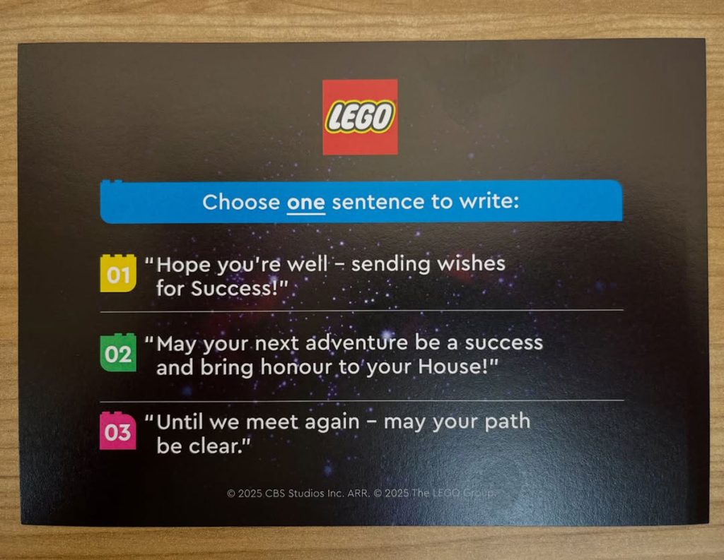 LEGO Star Trek Postkarte