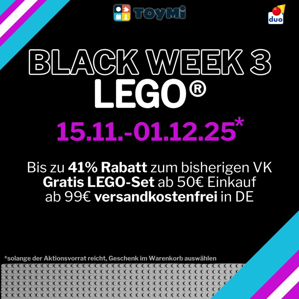 Toymi läutet LEGO Black Week ein