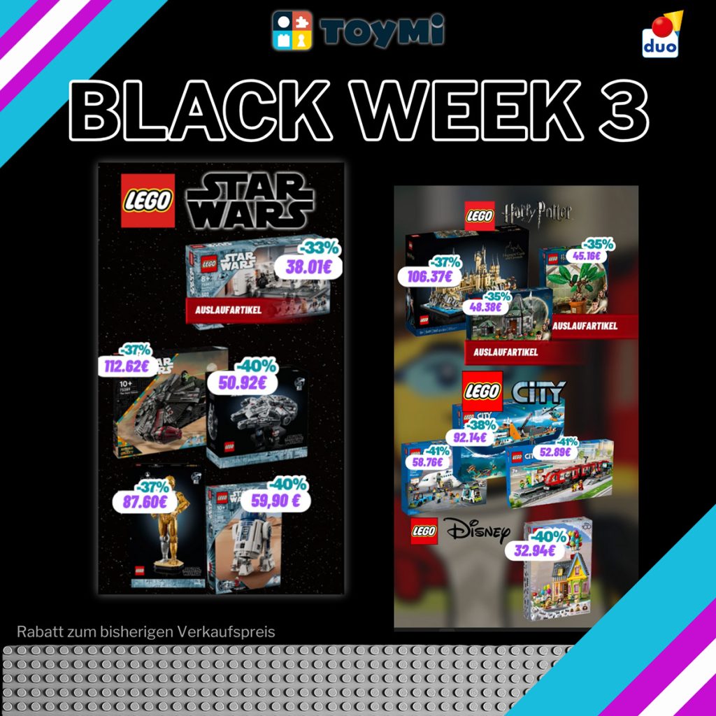 Toymi läutet LEGO Black Week ein