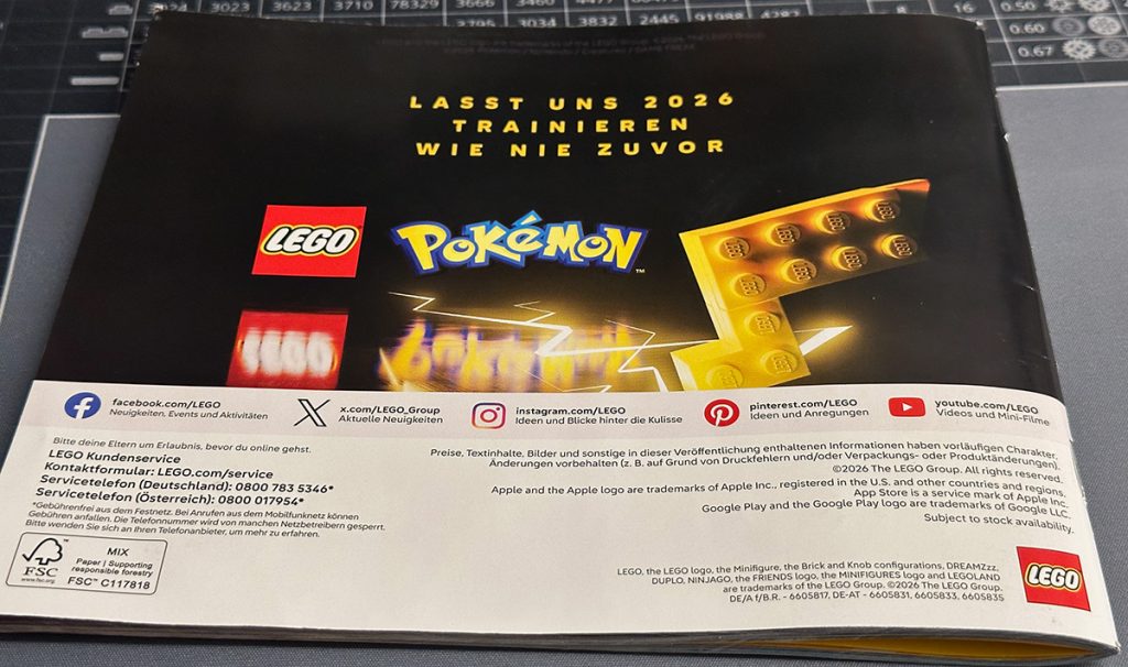 LEGO Pokemon Teaser im neuen Katalog