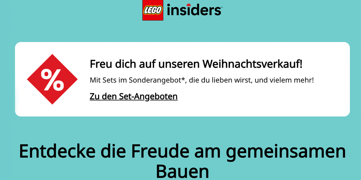 Weihnachtsverkauf gestartet