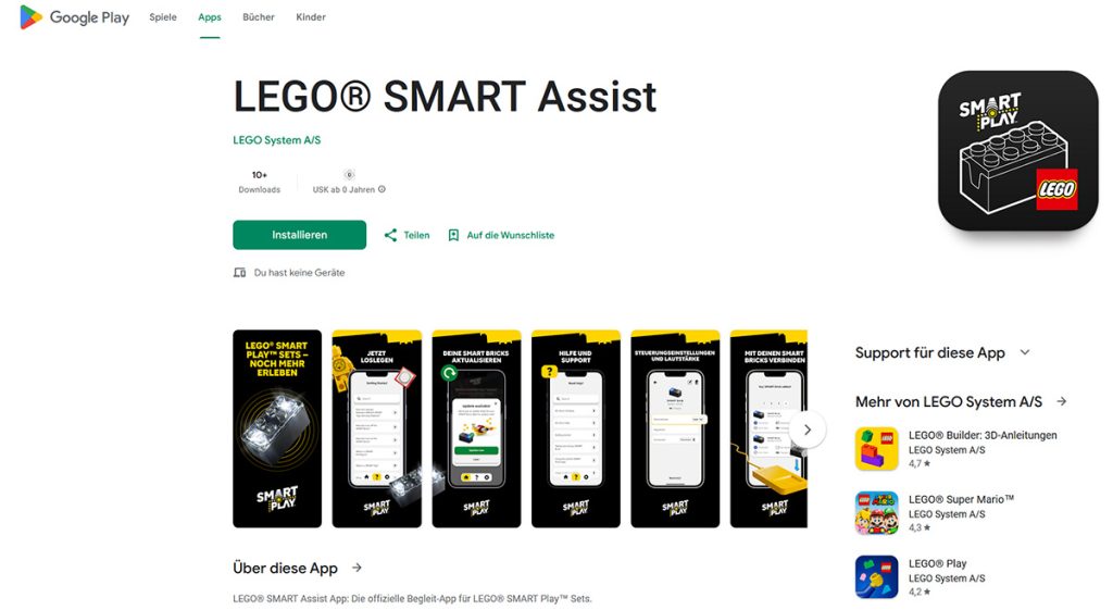 LEGO Smart Assist: Die Smart Play App