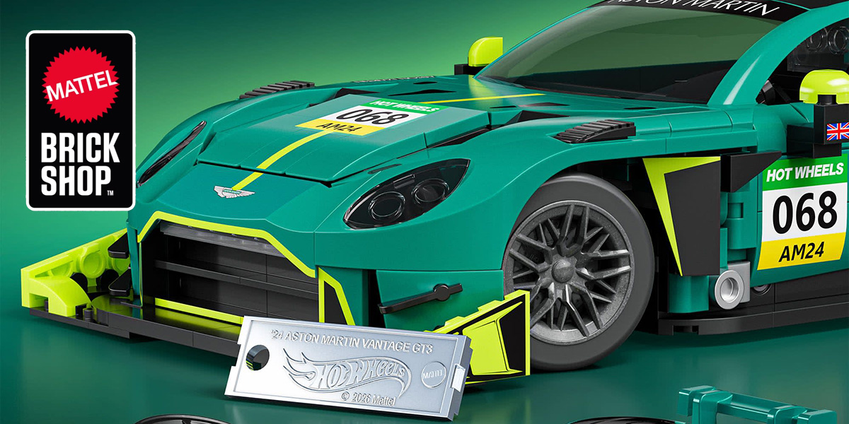 Neu bei Mattel Brick Shop: Aston Martin Vantage GT3 (JLF51)