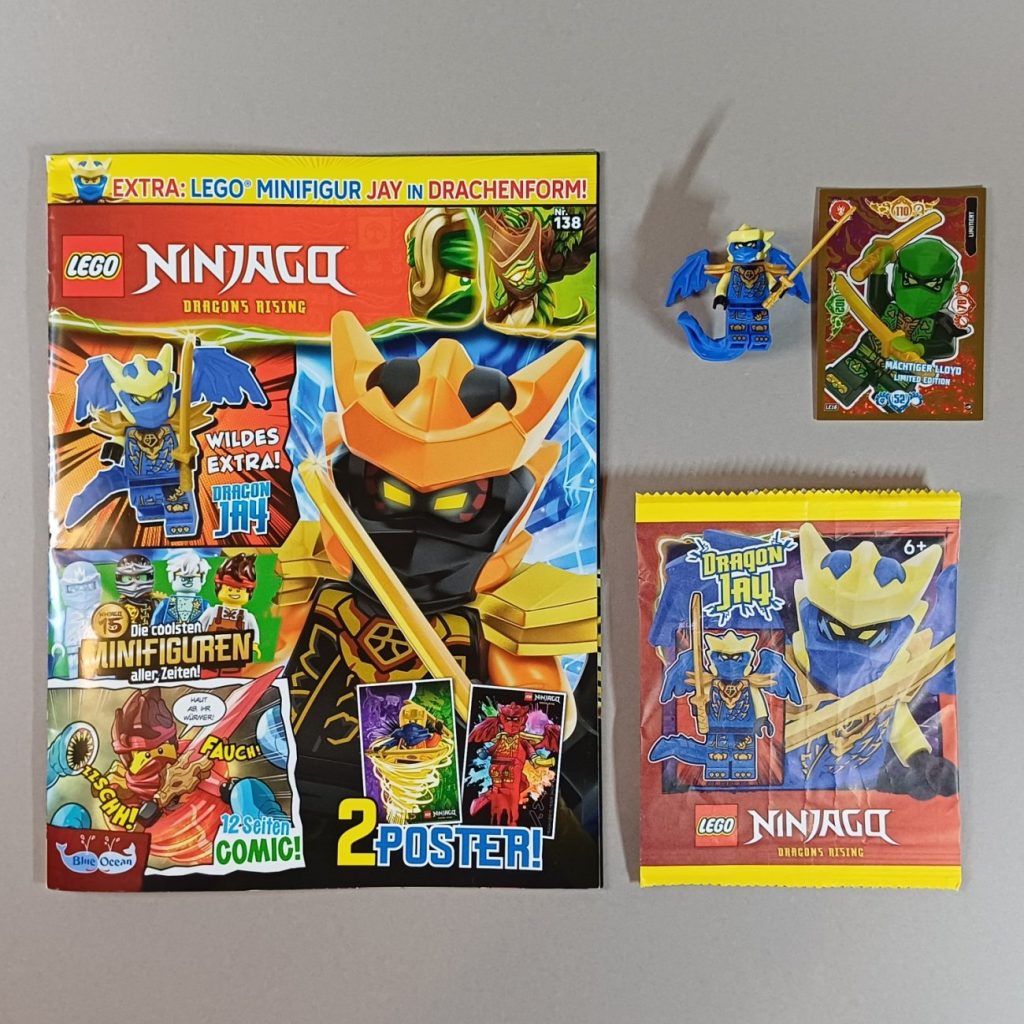 LEGO Ninjago Magazin 138 Drachen Jay Minifigur