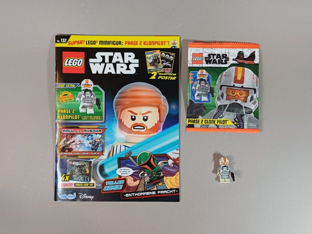 LEGO Star Wars Magazin 132 mit Phase 2 Klonpilot Minifigur
