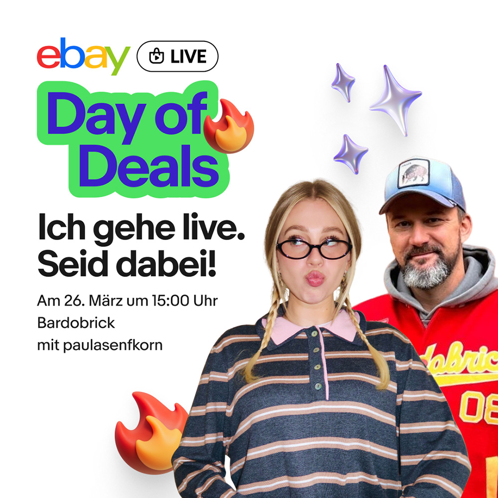 eBay Live Day of Deals mit Lars Conrad und Paula Senfkorn