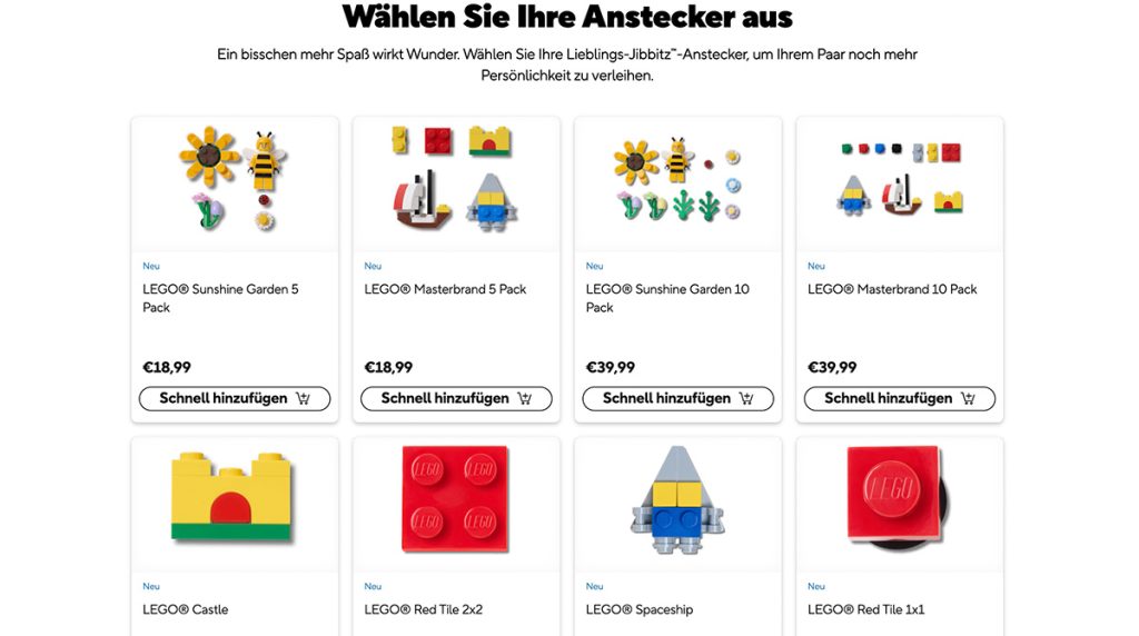 LEGO Jibbitz im Crocs Store