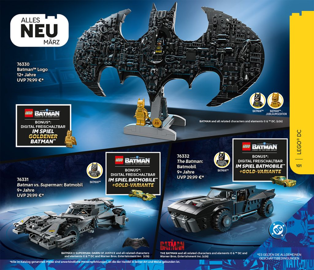 LEGO Batman Neuheiten im LEGO Katalog