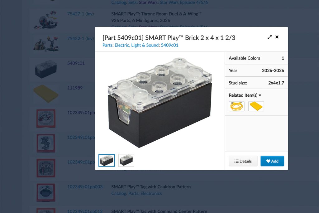 LEGO Smart Play System neu auf BrickLink