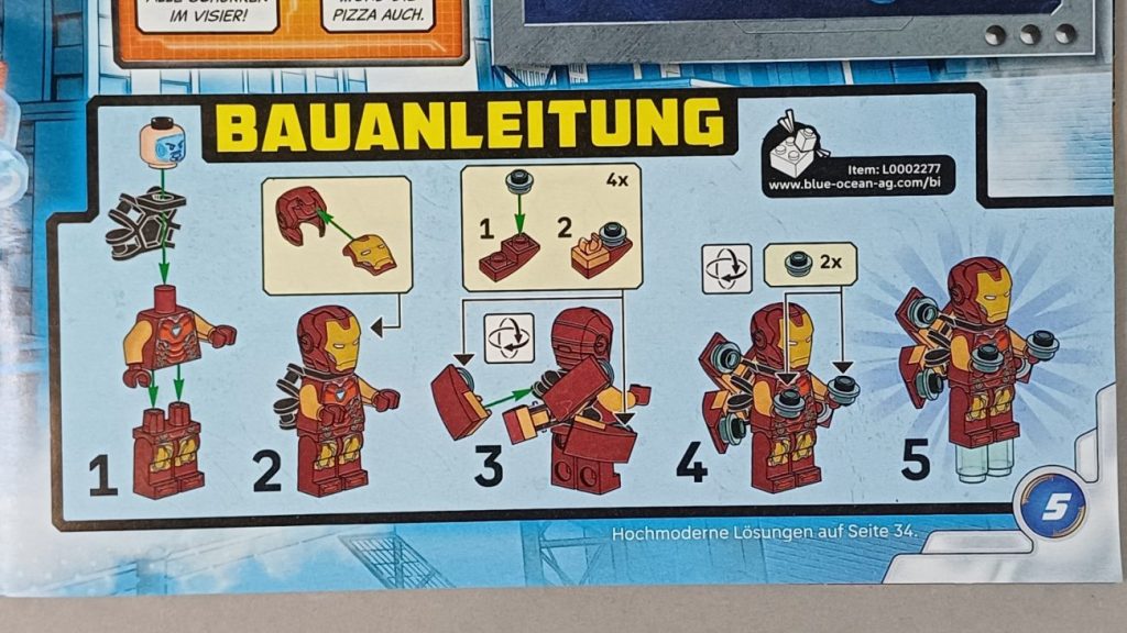 LEGO Avengers Magazin #35 mit Iron Man