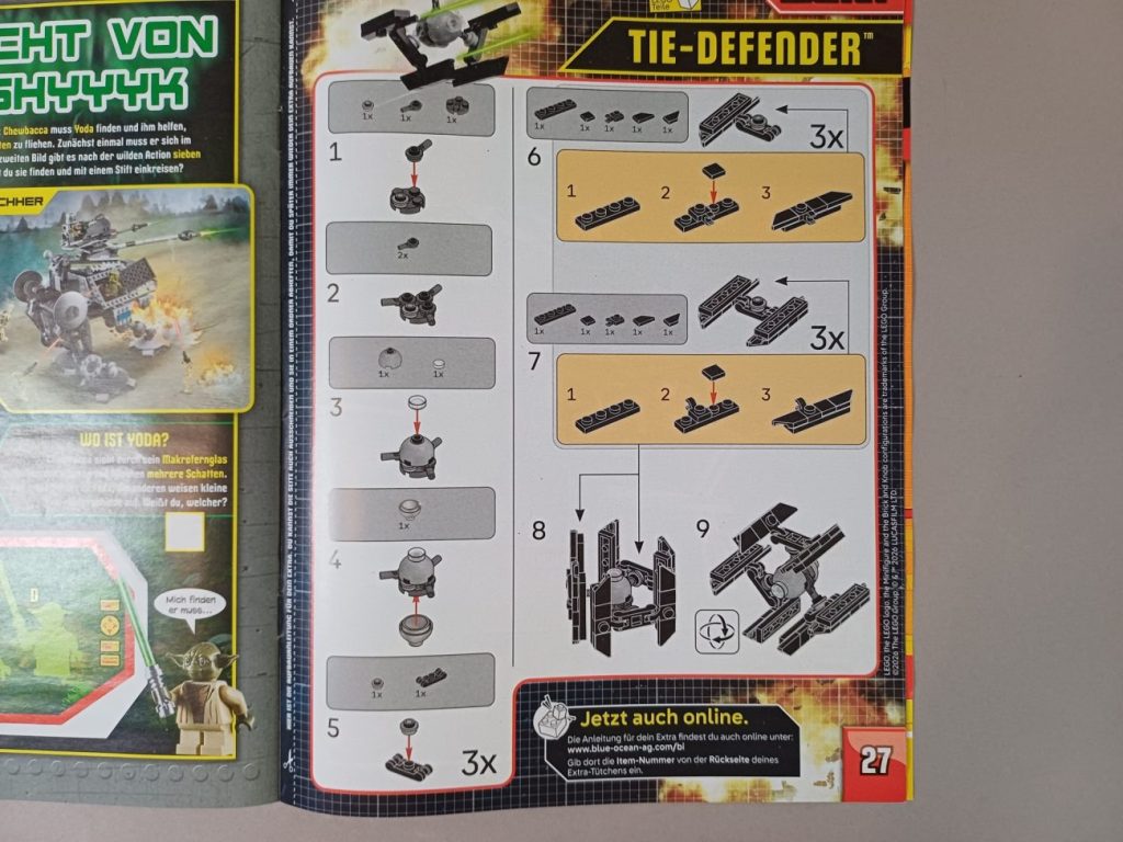 LEGO Star Wars Sonderheft 1 mit zwei Extras im Review