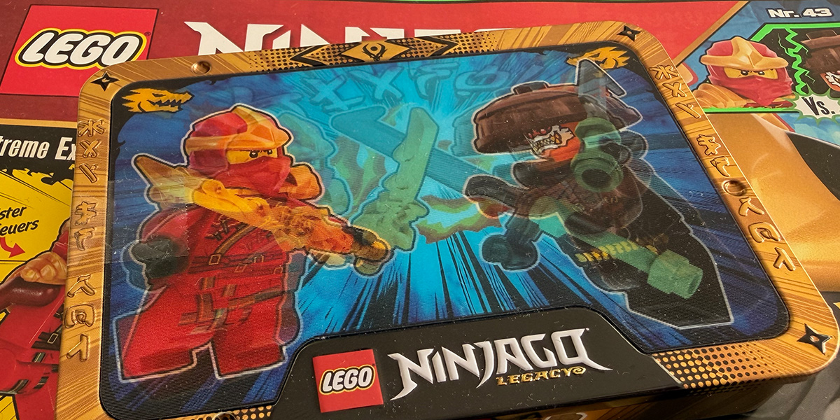 LEGO Legacy Magazin mit Hologramm-Dose