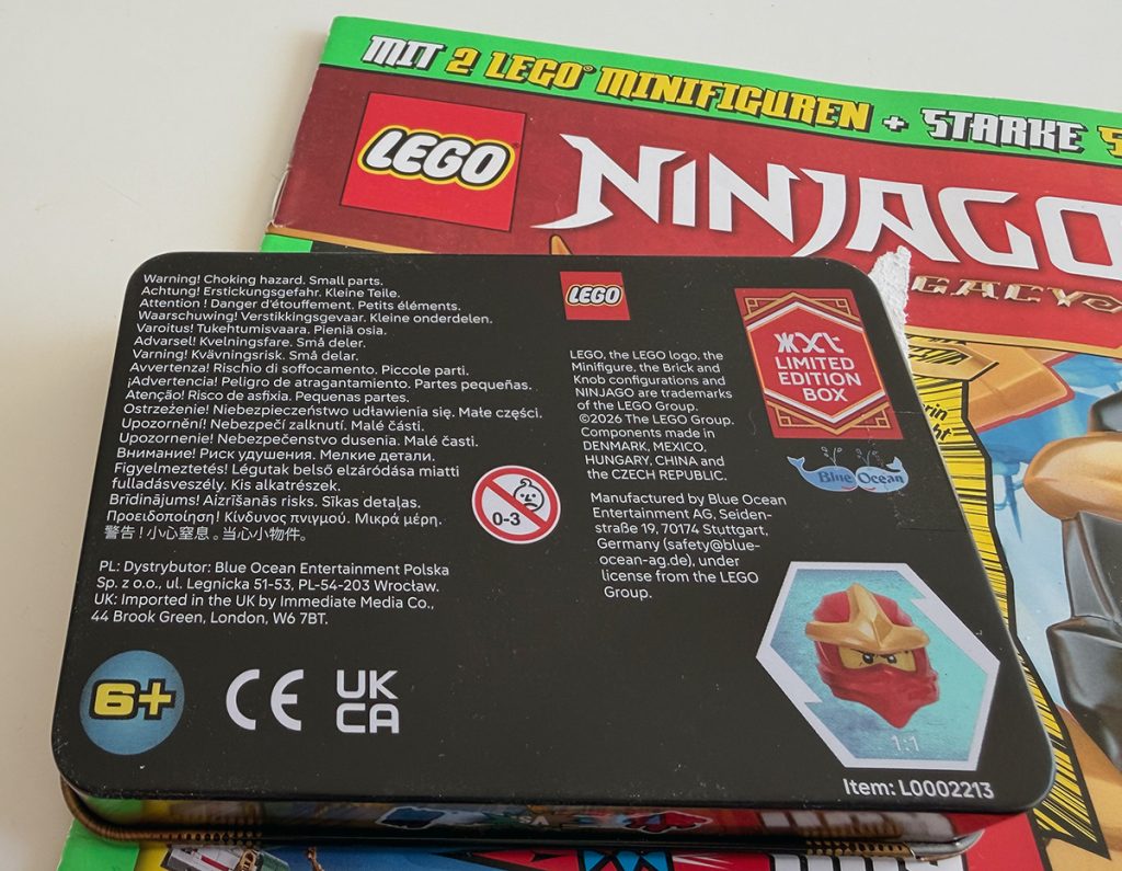 Rückseite der Sammeldose