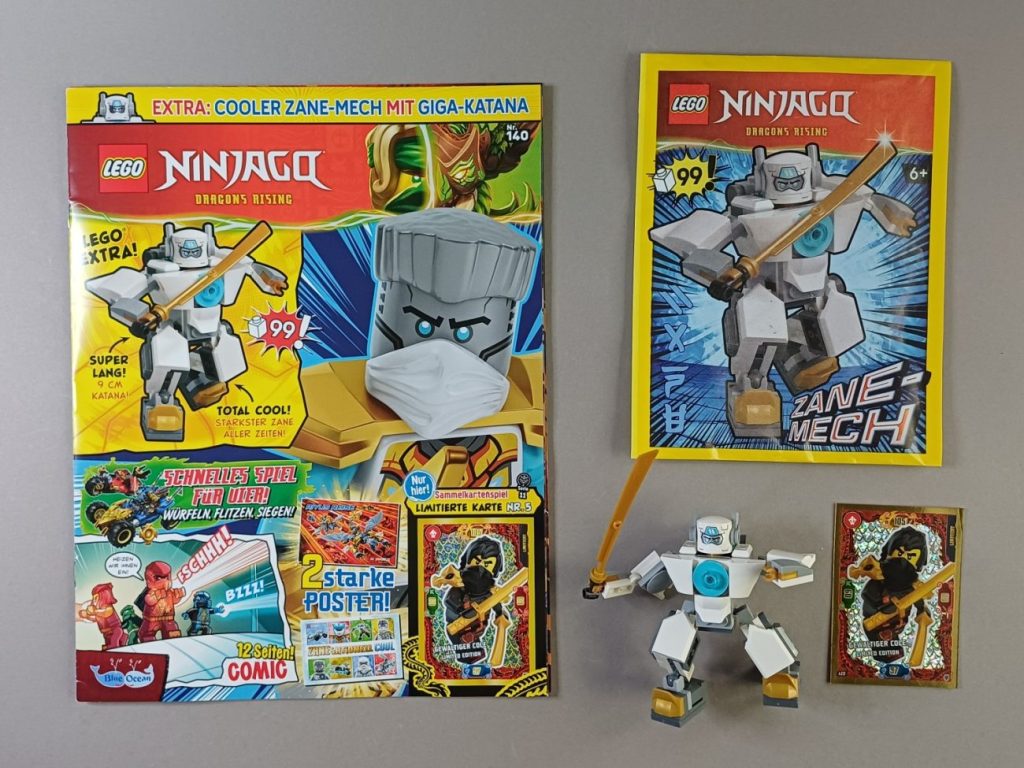 LEGO Ninjago Magazin 140 mit Zane im Review und Heftvorschau