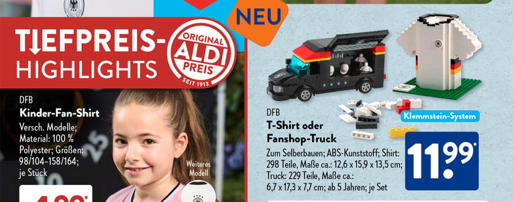 WM Bau-Sets bei ALDI Süd